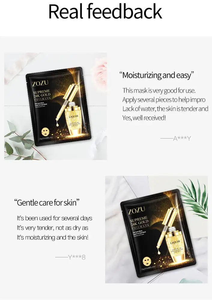 OEM ODM 24k pure gold  peel off beauty cosmetics wholesale manufacturer skin care korean facial mask