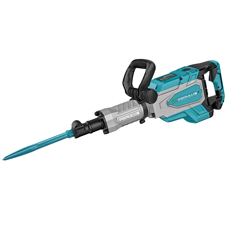 iPOPULUS 110mm High Quality 2100W 56J Heavy Duty Hex Hammer Drill Electric Demolition Hammer Drill Machine