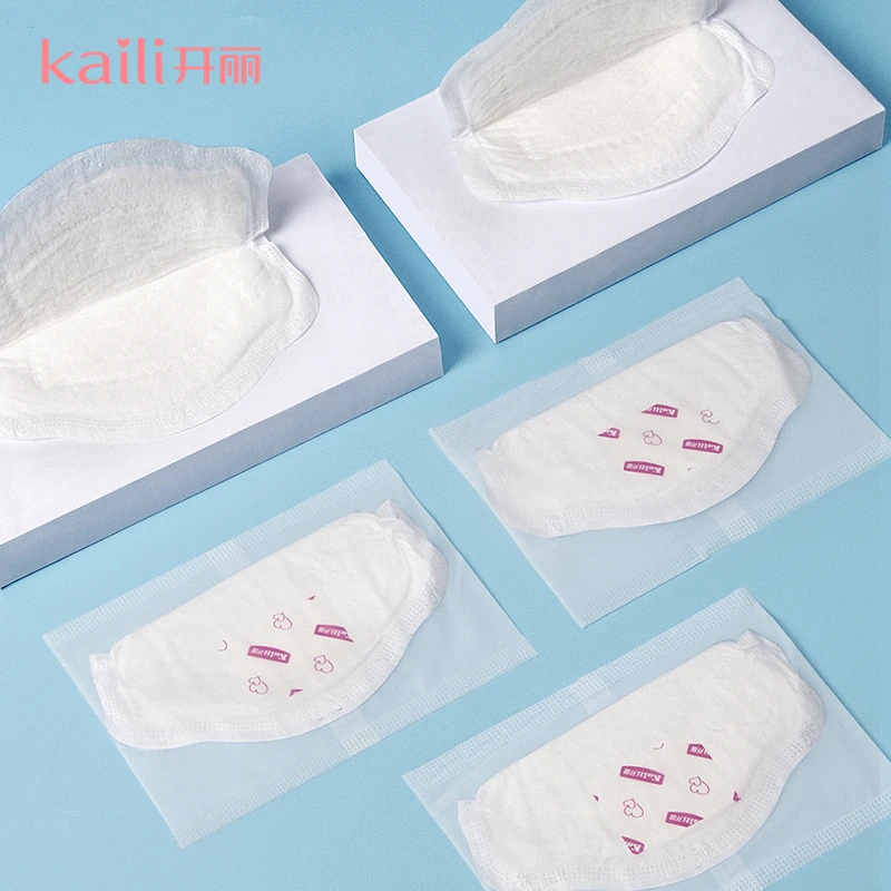 
Kaili RTS Dropshipping 100 pcs Disposable Ultra thin nursing breast pads for nursing mom in stock 
