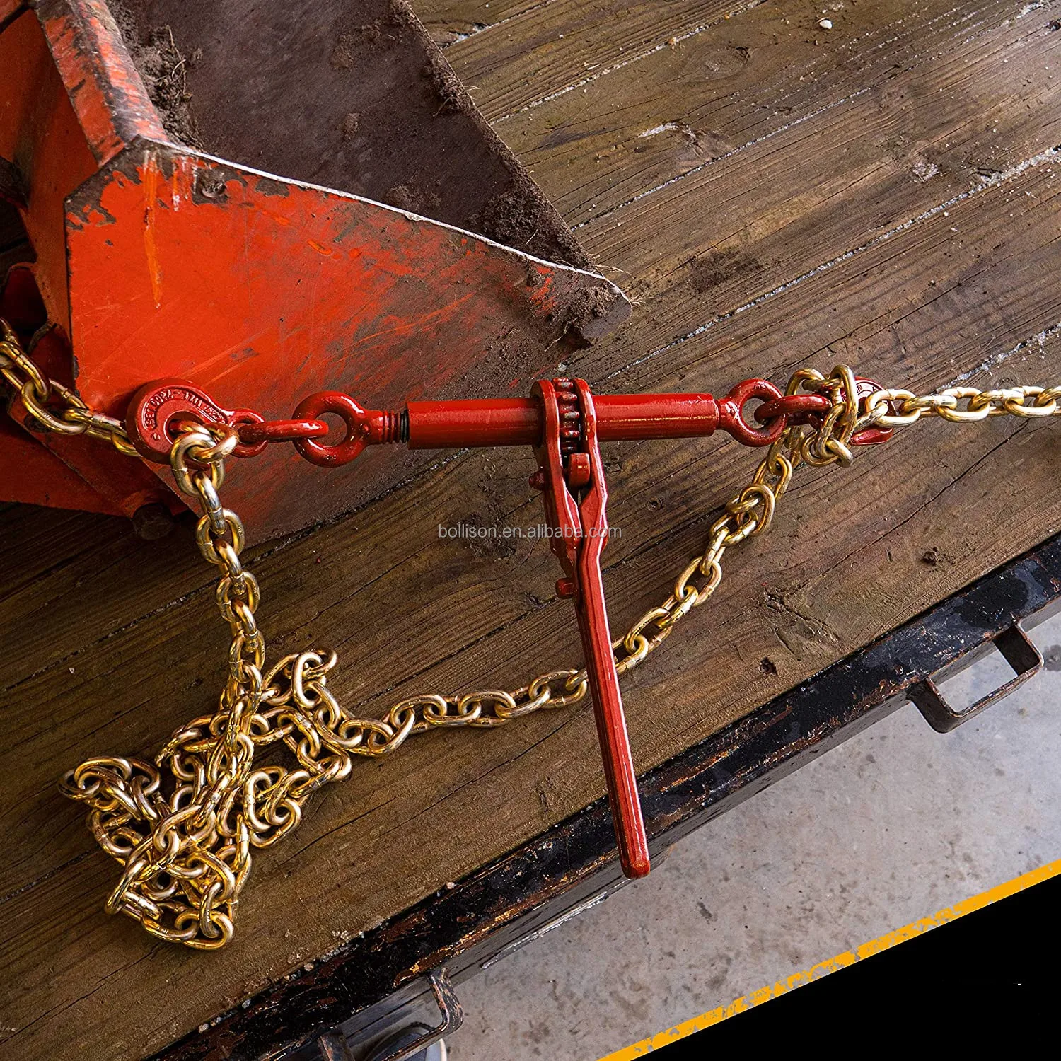 Factory Supply Heavy Duty Forged Steel Ratchet Type Load Binder for Transport Chains