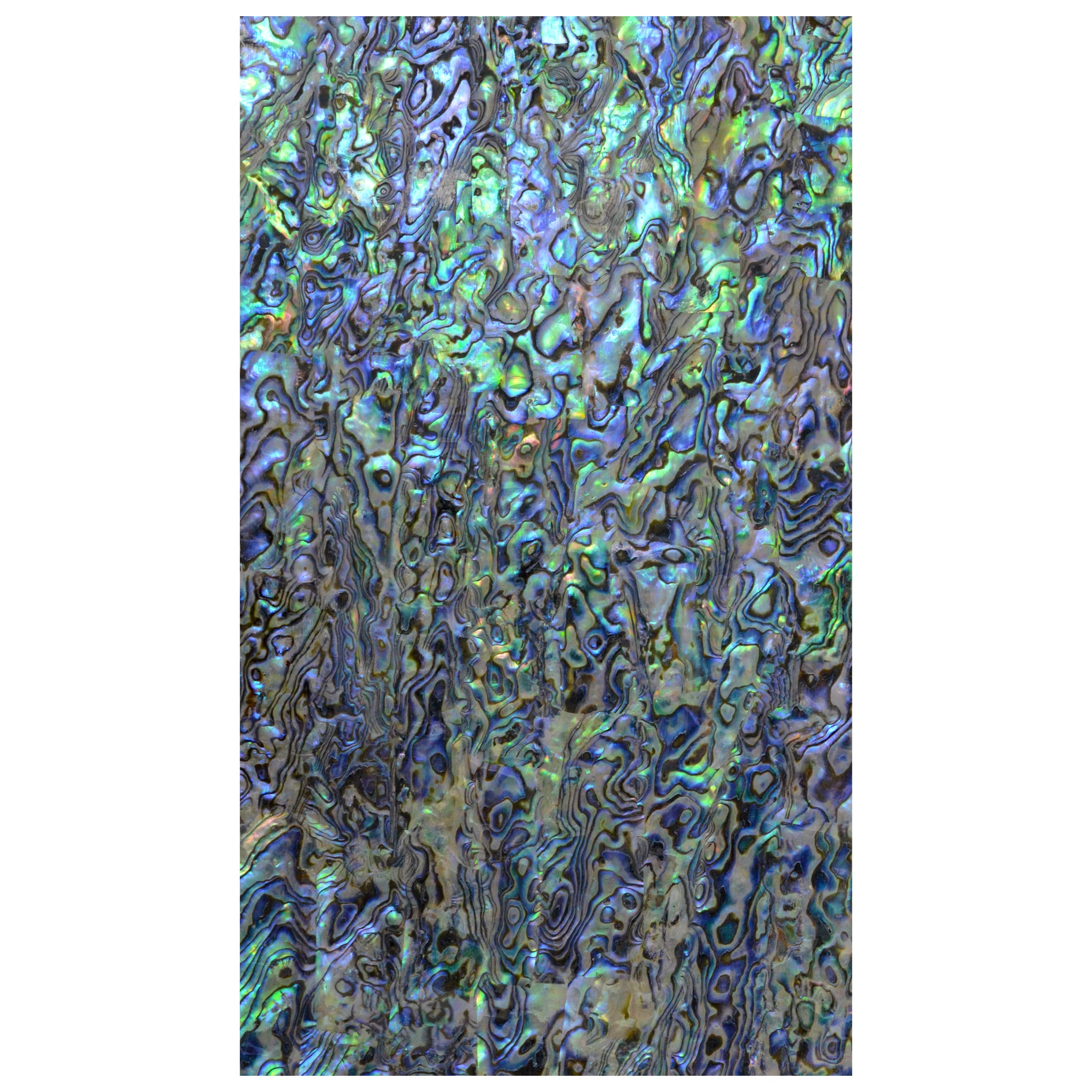 Customizable Mother of pearl shell veneer paua abalone paper laminate shell sheet DB-029