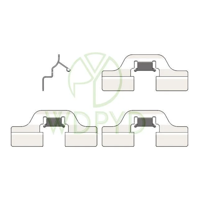 Комплект для ремонта тормозной колодки 1J0615231 440720, комплект аксессуаров для тормозной колодки OPEL VIVARO, AUDI TT, VOLKSWAGEN GOLF 109-1211