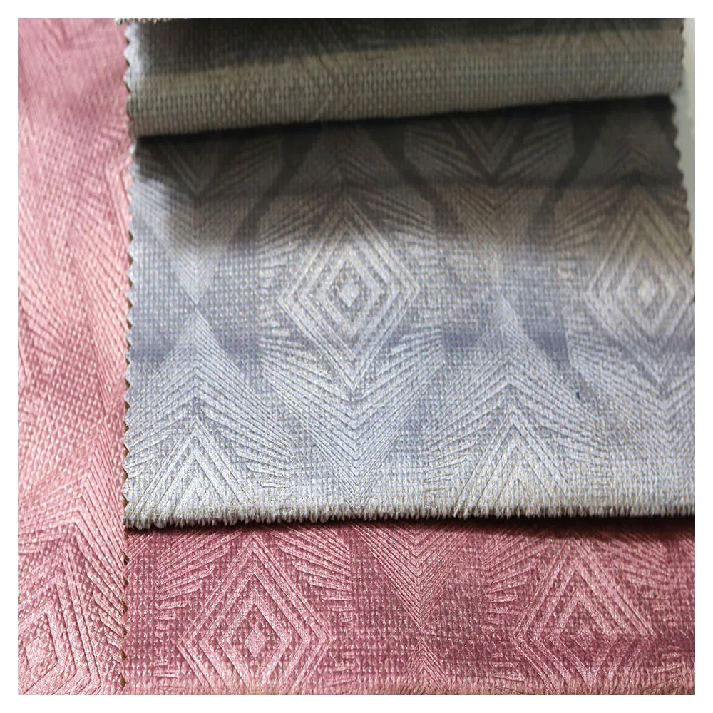 Hot selling textile polyester luxury recycled embossed velvet fabric for curtain sofa