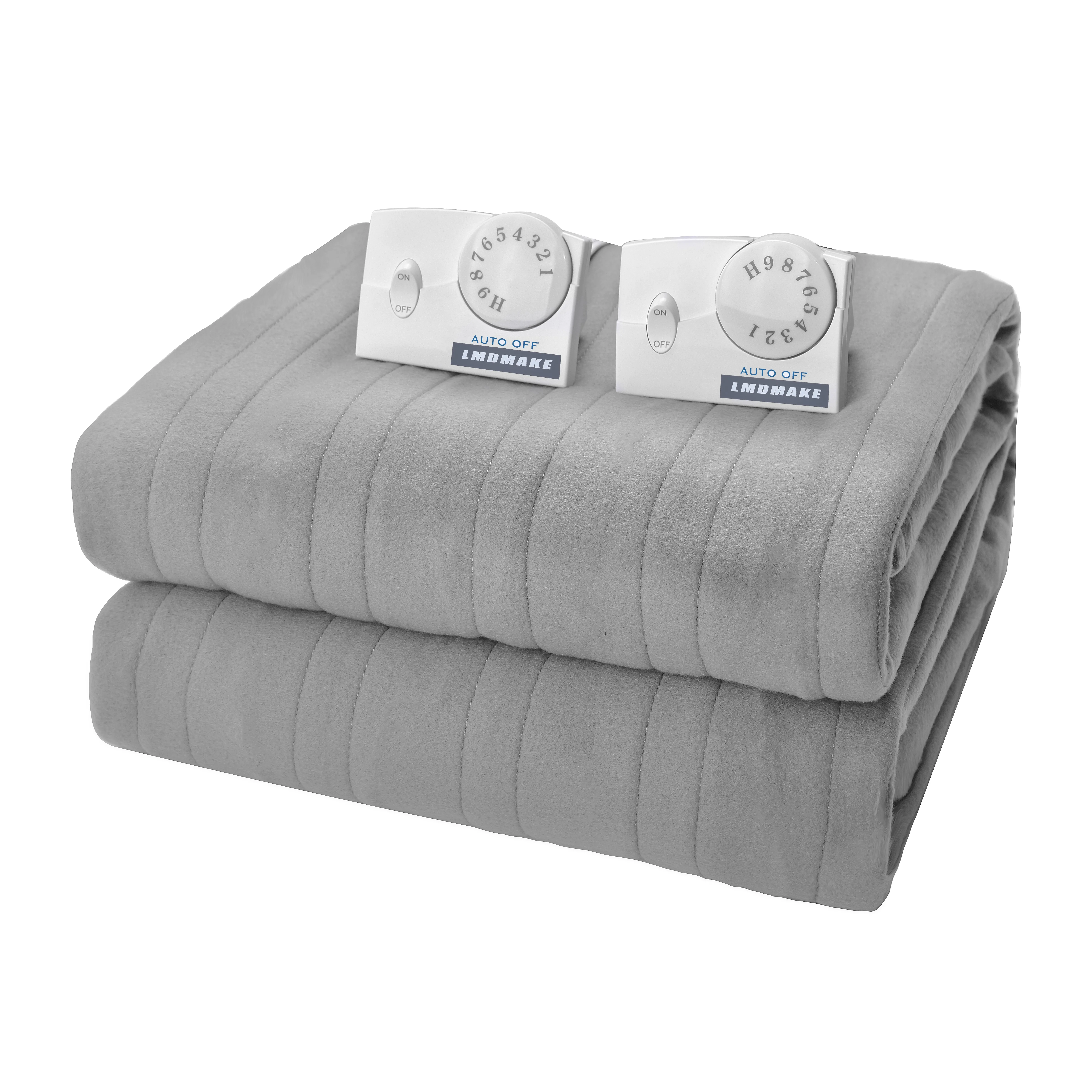 120V US Plug Electric Blanket King Size Comfort Knit Electric Heated Blanket with Analog Controller