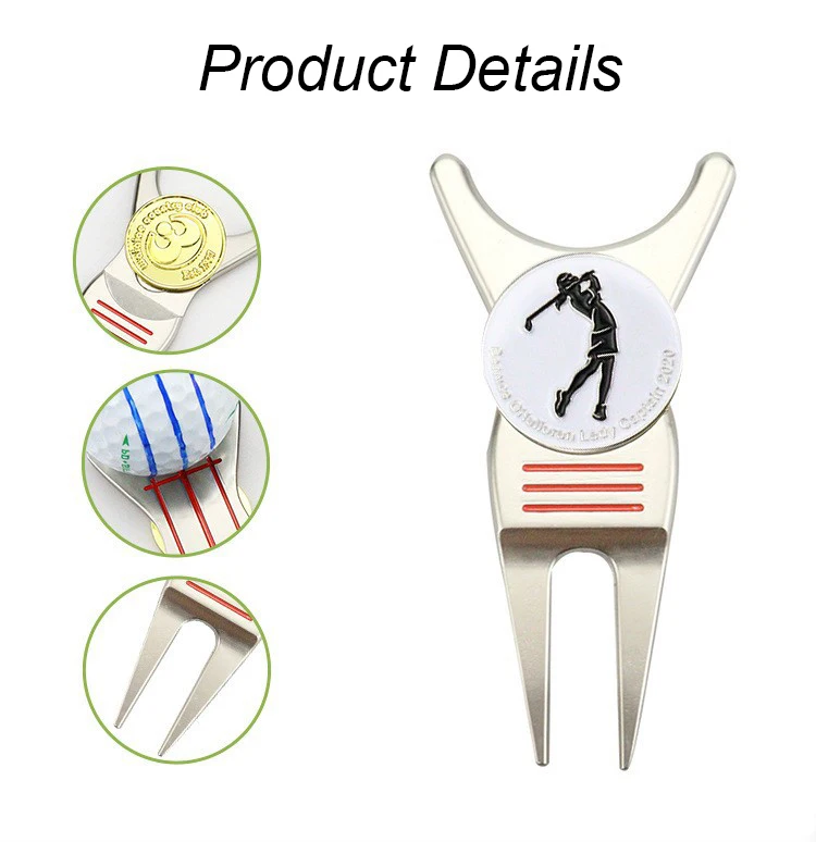 GAMEN Multifunctional Custom Made Club Holder Golf Divot Tool Repair Ball Tool Maker Golf Divot Tool