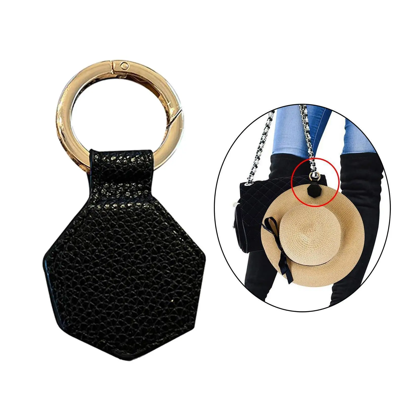Wholesale cheap metal hat clip magnetic travel magnetic hat holder bag clip for travel on bag