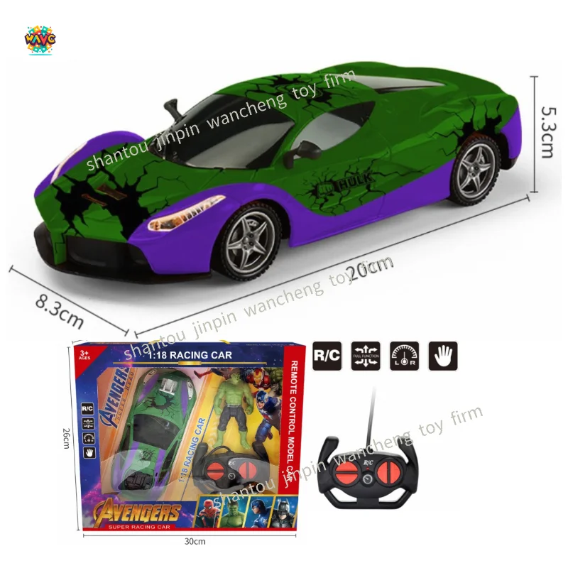 1:18 Five-way Remote Control Car Kids Toys Sports Car Children Toy RC Cars New 2023 Electric Plastic Window Box Colorful