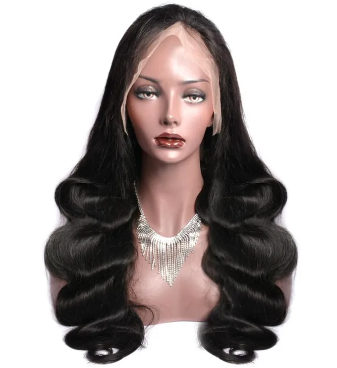 Wholesale Raw Indian Virgin HD 13*4 Lace Frontal Wigs Natural Transparent Lace Front Human Hair Wig for Black Women