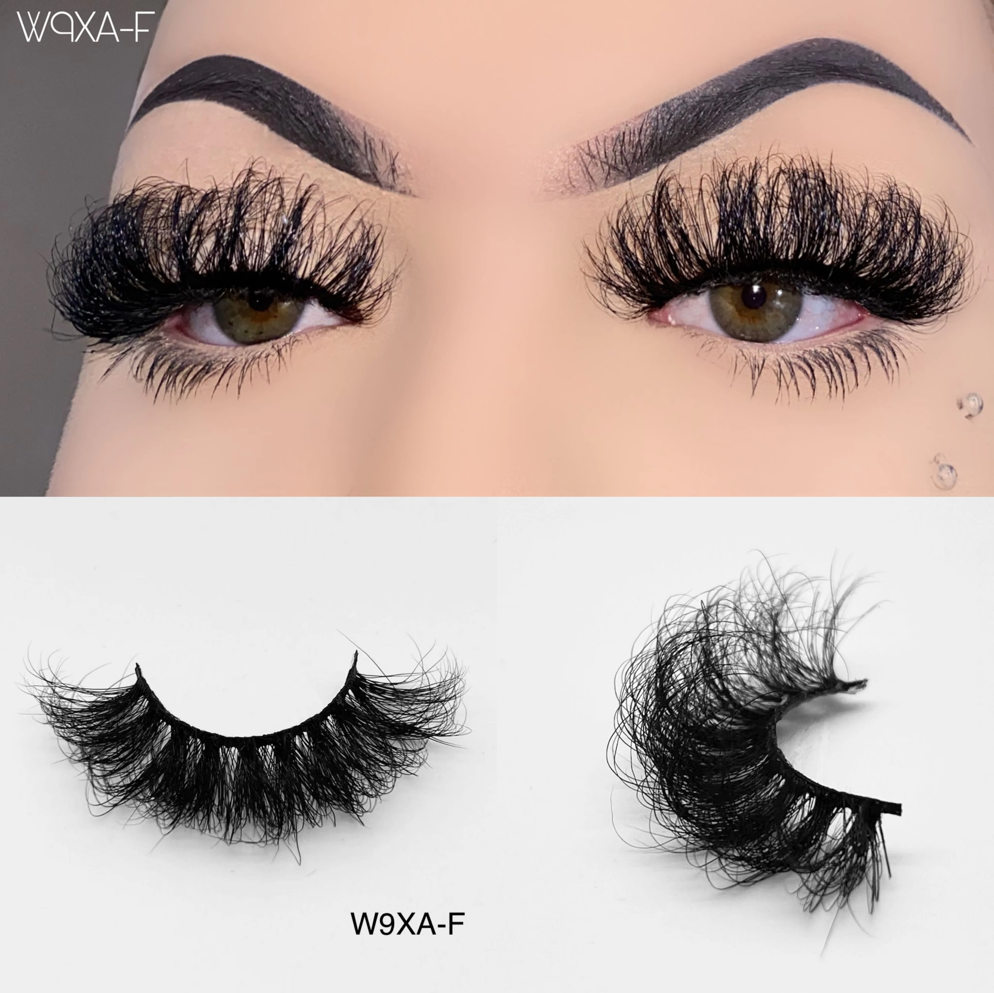 WHOLESALE 8D fluffy 25mm real mink lashes 8d wispy mink eyelashes