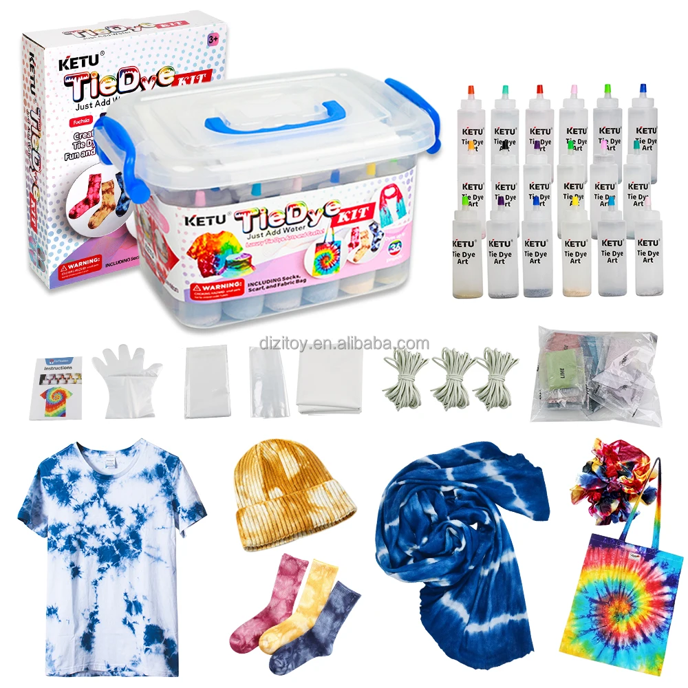 Набор DIY Tie dye для вечеринки доступен в индивидуальной