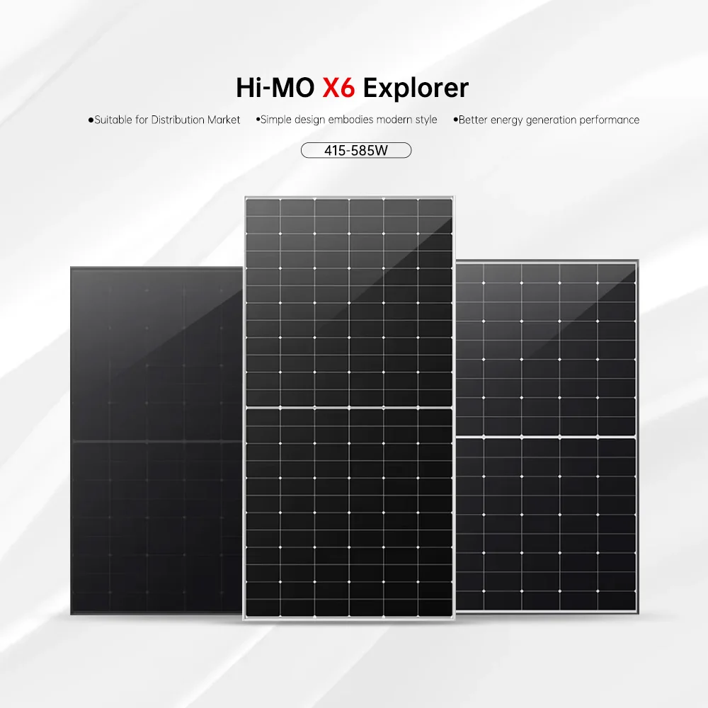 Tier 1 A Grade Original Longi Himo X6 Explorer Solar Panels With HPBC Technology LR5-72HTD 570w 575w 580w 585w