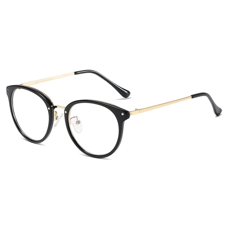Tr Blue Light Can Be Equipped With Myopia Semi-Metal Frame Flat Glasses Myopia Glasses Frame