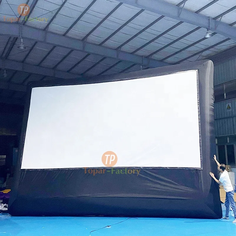 20ft Giant Air Blow Up Screen Front & Rear Inflatable Screen for Movie Night Backyard Pool Party Hom Theater pantallas inflables