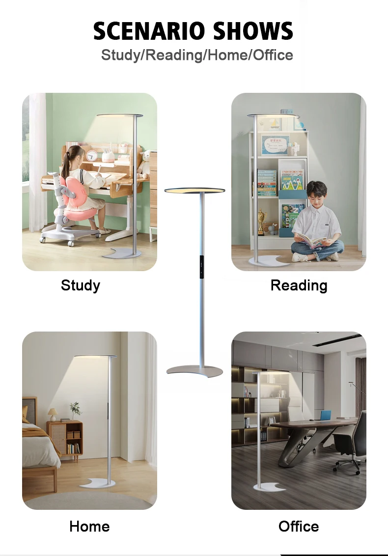 Modern Brightness Adjustable Eye-Protection indoor Led Smart Life Floor Lamps with Infrared Sensor full Spectrum