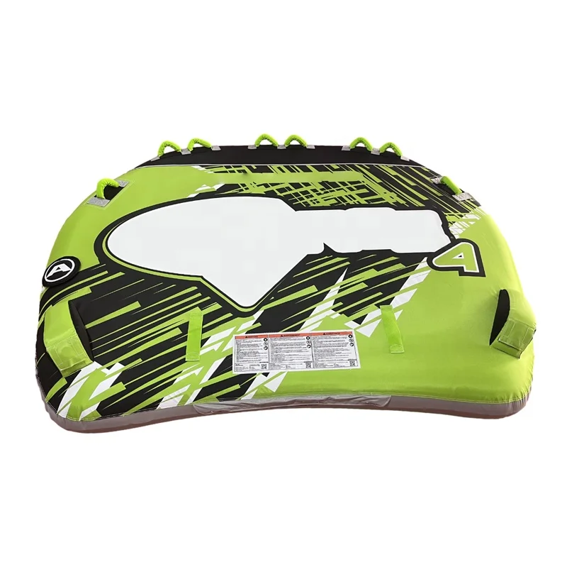 Inflatable towing tube for 4 riders, surf equipment for adults, environmentally friendly PVC and nylon material