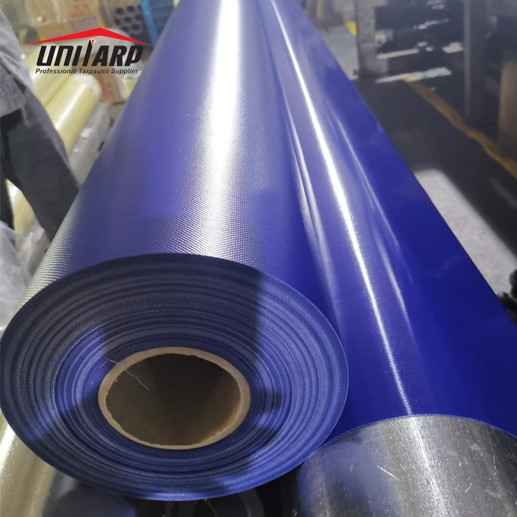 Double Side Coated PVC Polyester 650gsm Soft Tarpaulin PVC Tent Material for Russia