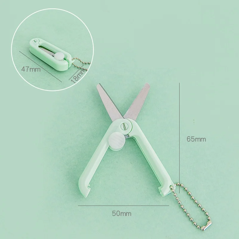 Wholesale Mini Portable Folding Scissors Paper-Cutting Stationary Creative  Scissors For School Supplies