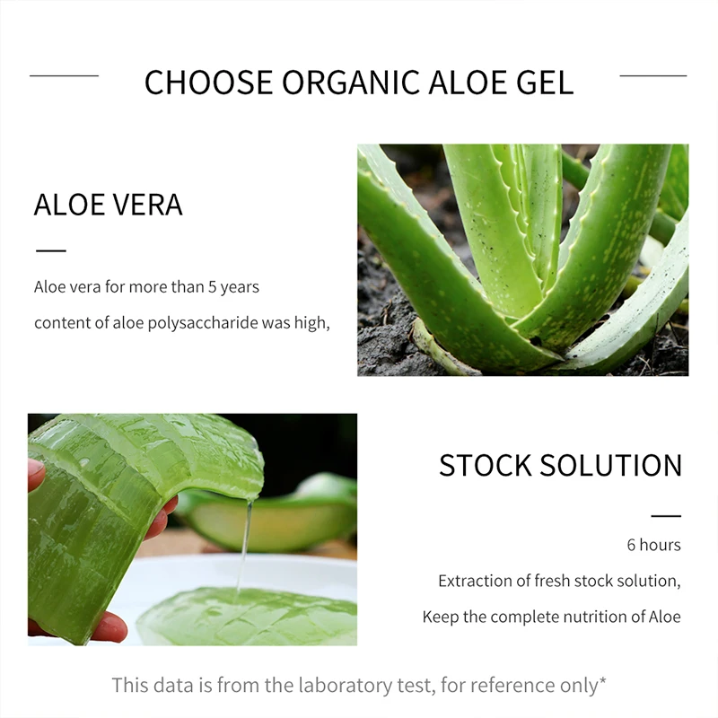 Best Seller 100% Aloe Vera Soothing Organic Skin Care Moisturizing Repairing Removing Acne Lightning Aloe Vera Gel Natural