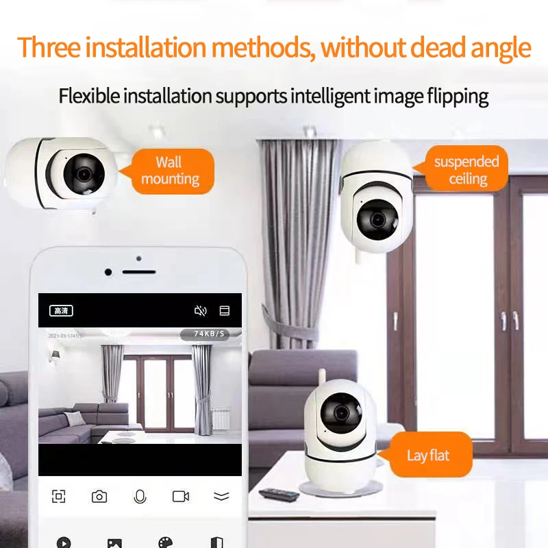 C01 Surveillance Tuya NVR Video Recoder Kit 1080P HD Network Small Wifi CCTV Camera