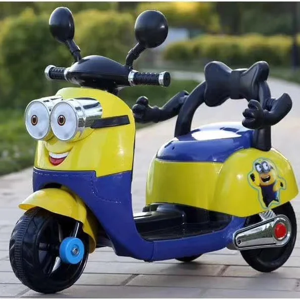 children electric motorcycle with big LED light/Safety fence/Widening body with backrest