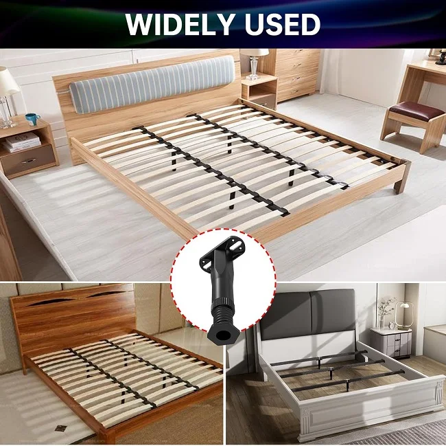 New Frame Center Slats Heavy Height Adjustable Desk Leg Replacement Feet Furniture Legs Bed Support Legs for Bed Frame Sofa