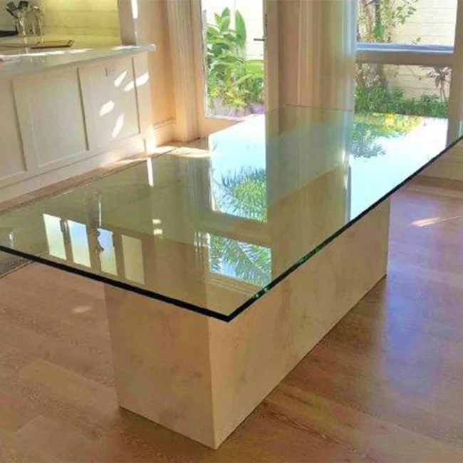 Factory Cheap Small Round Tempered Glass Coffee Table Top With Metal Leg For Living Room Bedroom Glass Tea Table
