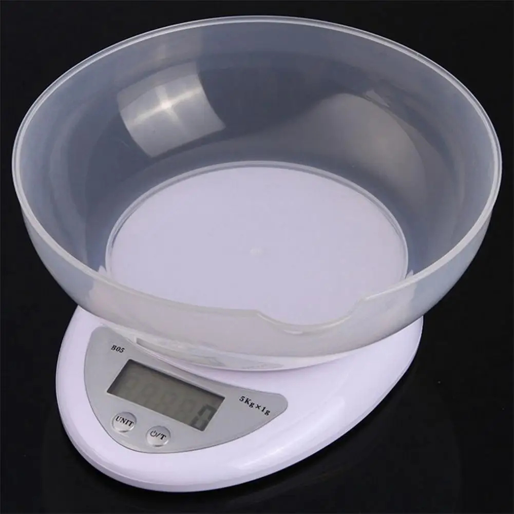 5kg/ 1g Precise Kitchen Digital LED Electronic Scale Food Weight Measuring Tool Kitchen Fruit Vegetable Scale Electronic