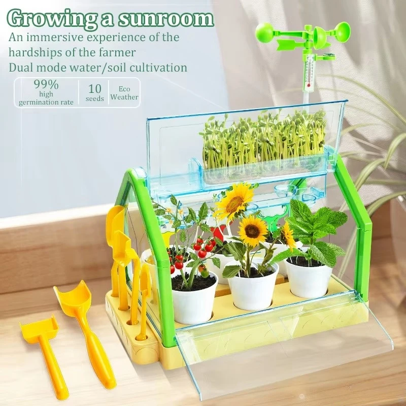Sunlight Room Educational Toys For Gardening Enthusiast With Kids 8+ Earth Nature Class Toy Set Plant Growing Botany Experiments