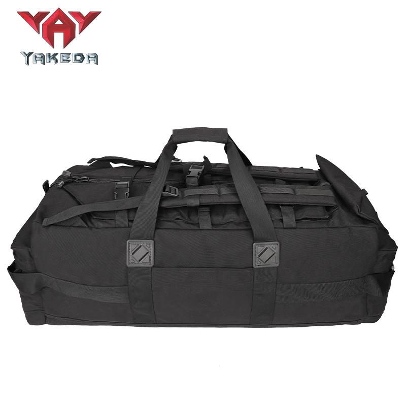 YAKEDA Large Outdoor Backpack Black Bolso Mochila Rucksack Activites Duffle Bag Travel Luggage Training Style Tactical Backpack