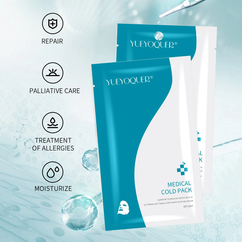 OEM/ODM Private Label Natural Skin Mask Repair sensitive skin red blood streaks and remove acne Cold Compress Face Mask