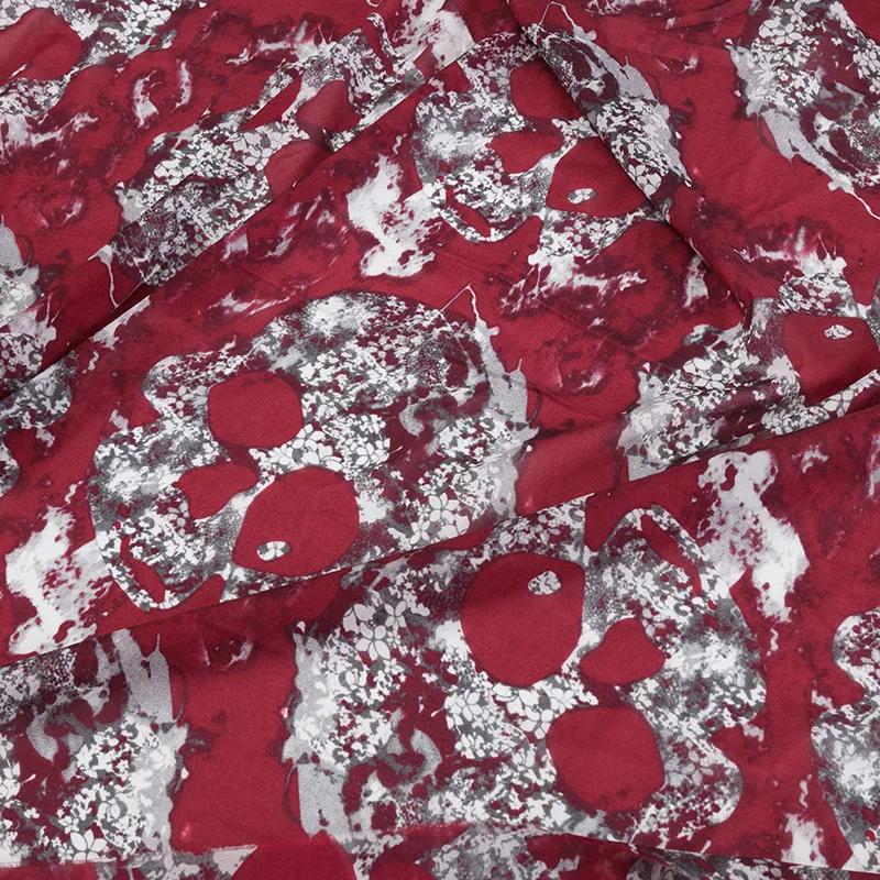 
In stock printed garment uses of cotton silk fabric 