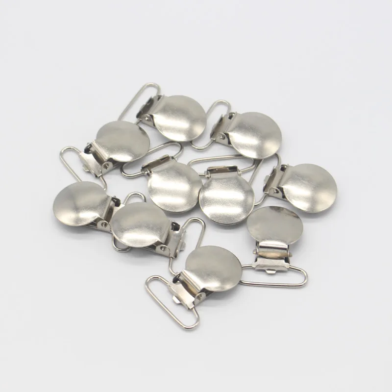 Оптовая продажа, 25 мм круглый зажим для соски, высококачественный Регулируемый зажим для одежды