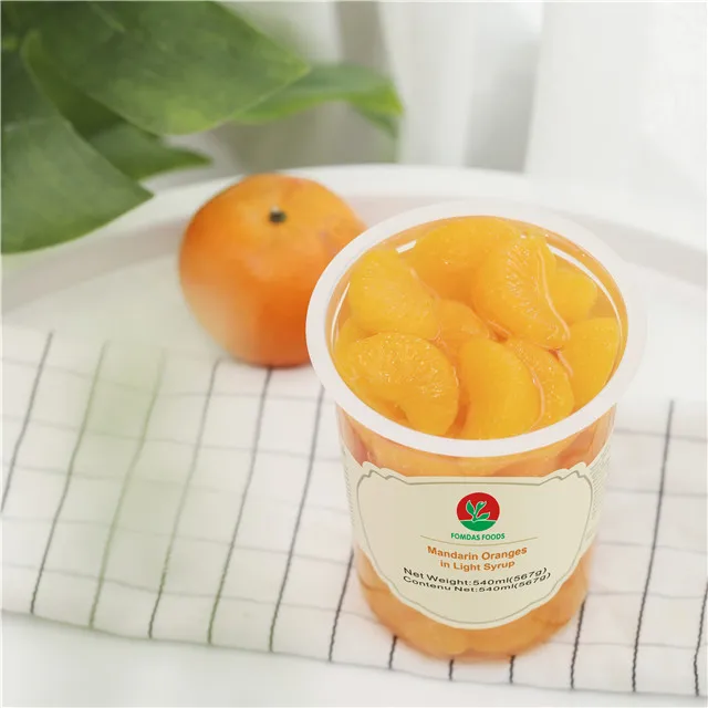 Fruit Cup 567gx6 Canned Mandarin Oranges in Fruit Syrup in Pear Juice