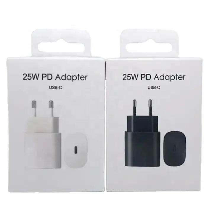 Original quality 25W 45W 3A super fast charger USB-C power adapter PD wall charger cargadores for samsung note20 S20 S10 Ultra