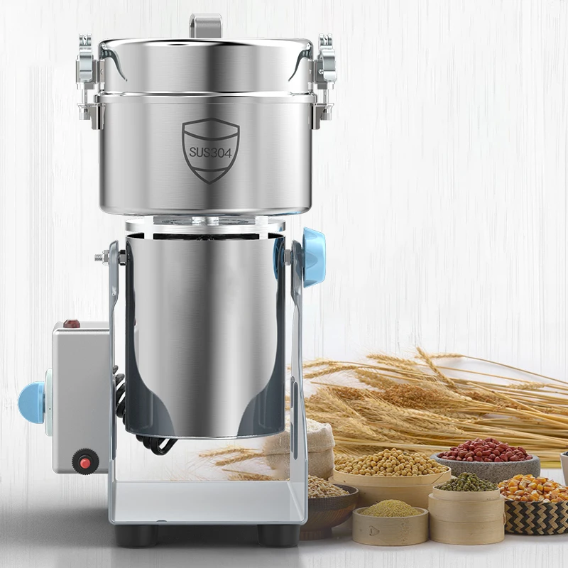 800g commercial spice grinder spring grinder machine home use small electric grain or flour mill