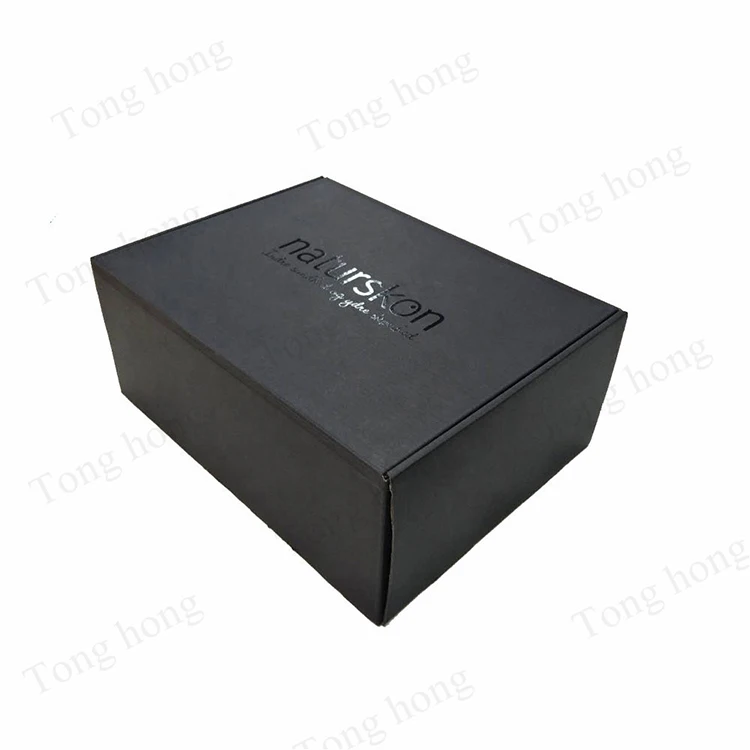 China Factory Custom printed black boxes packaging Winter Warm Boots Flip cover corrugated cardboard shipping box