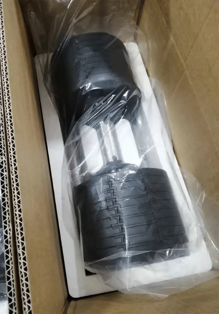 Quick lock 5 lb increments adjustable dumbbell