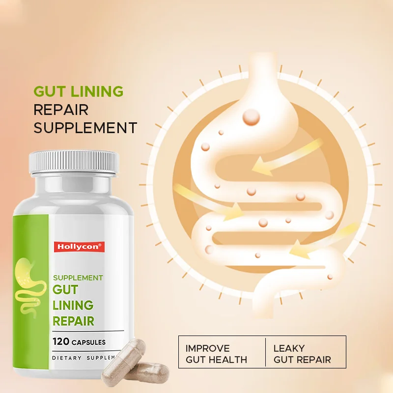 OEM Reduce Acid Reflux Decrease Diarrhea Firmer Stool Gut Health Help Leaky Gut Repair Gut Lining Repair Supplement Capsules