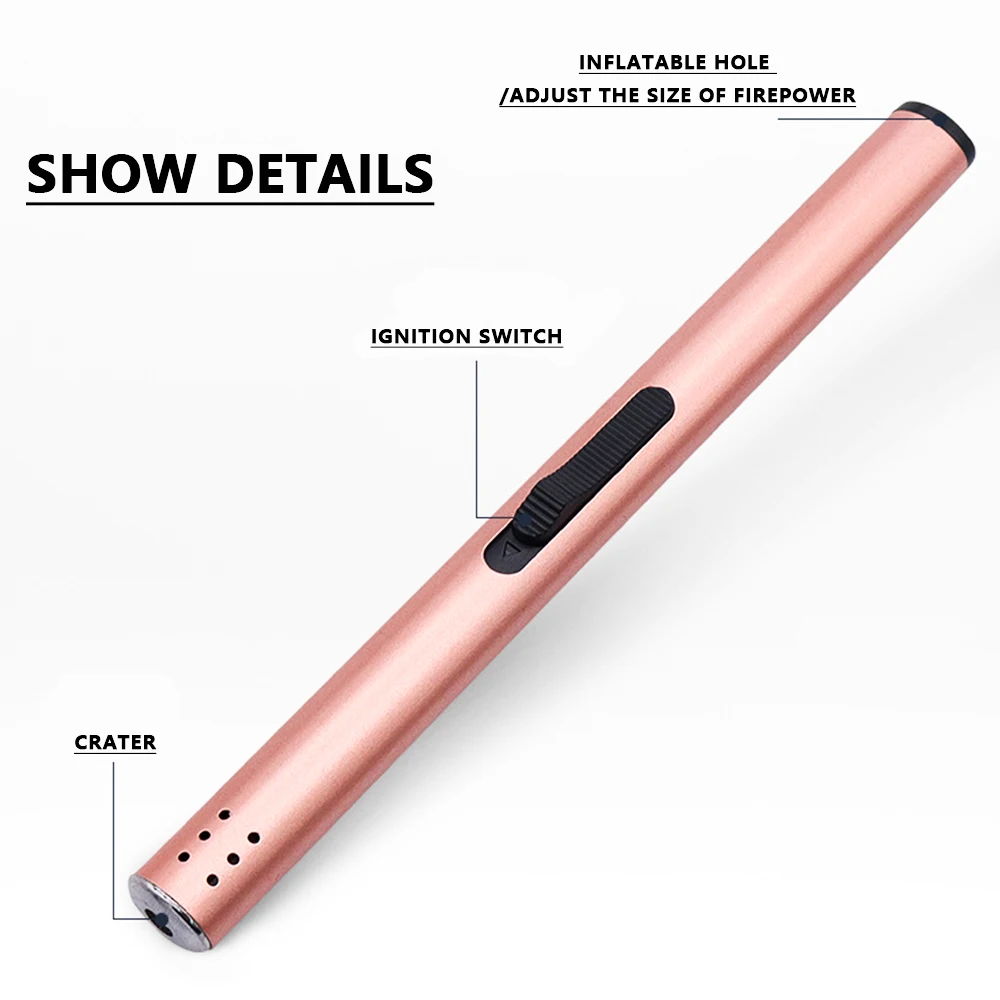 Gas Lighter Candle Wholesale Multifunctional Gas Refillable Inflatable Long Gas Candle Lighter