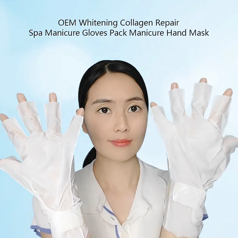 Korea Hand Mask Gloves Supplier For Rough Hands Fashion Whitening Moisturizing Hand Repair Treatment Spa Gloves Nail Mask Gloves