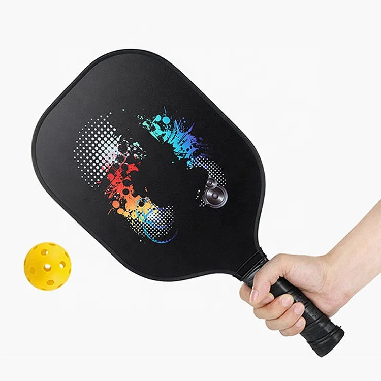 new arrival odm custom USAPA professional cover leather bag carbon honeycomb core & graphite and carbon pickleball paddle set