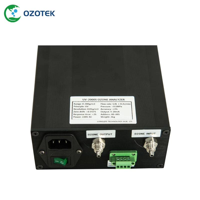 Ozotek анализатор озона UV-2000S с RS 485 для того чтобы измерить выход медицинский