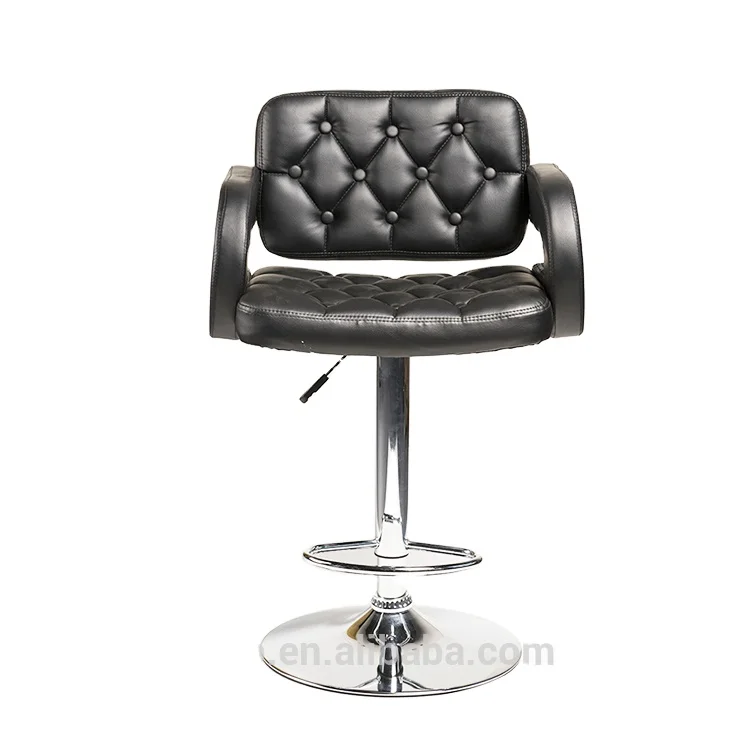 
Contemporary Counter Metal Swivel High Chair Bar Stool with Armrest  (60320287516)