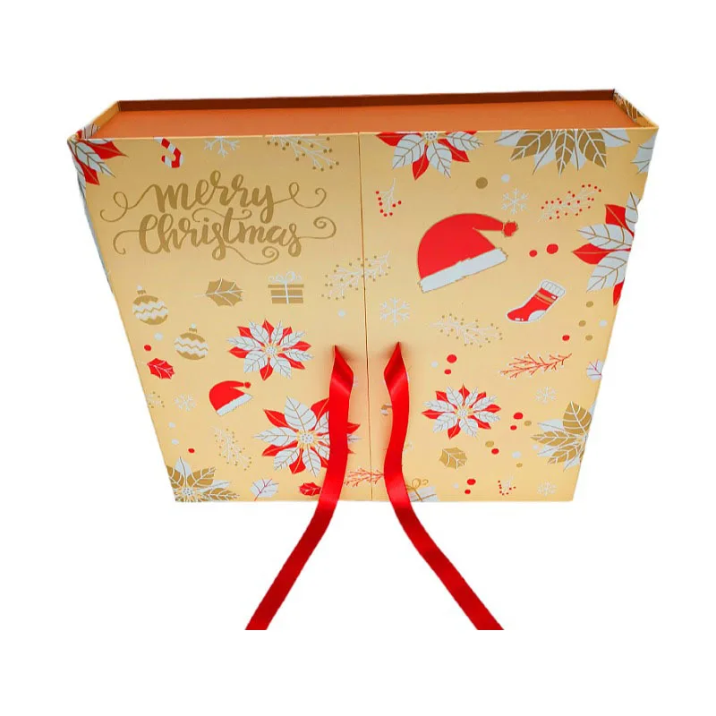 Christmas Advent Calendar Boxes 24pcs Empty Christmas Gift Box Decoration Candy Chocolate Packaging Cookies Box