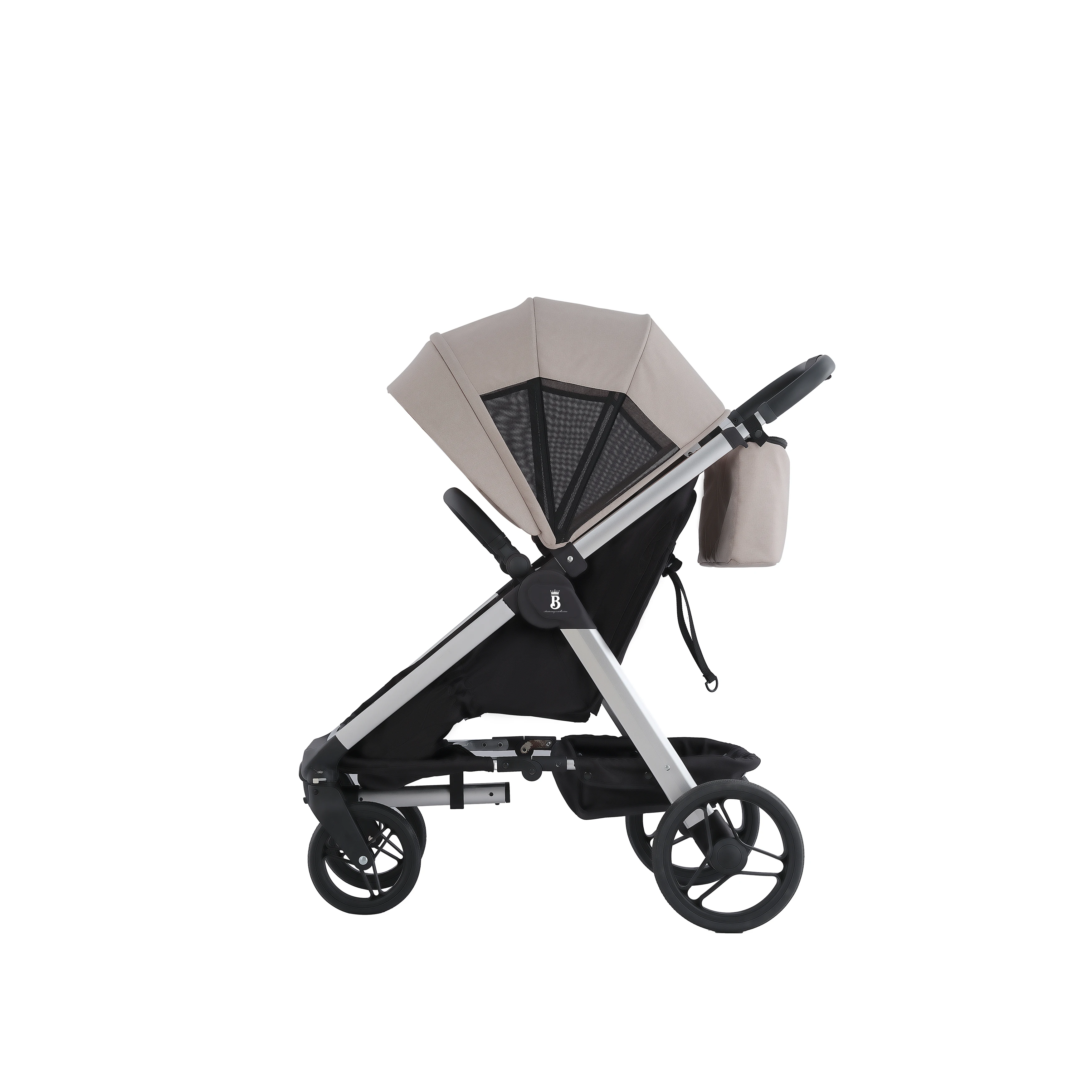 Purorigin China suppliers custom folding big wheels stroller wagon outdoor camping stroller shopping baby doll pram for two kids