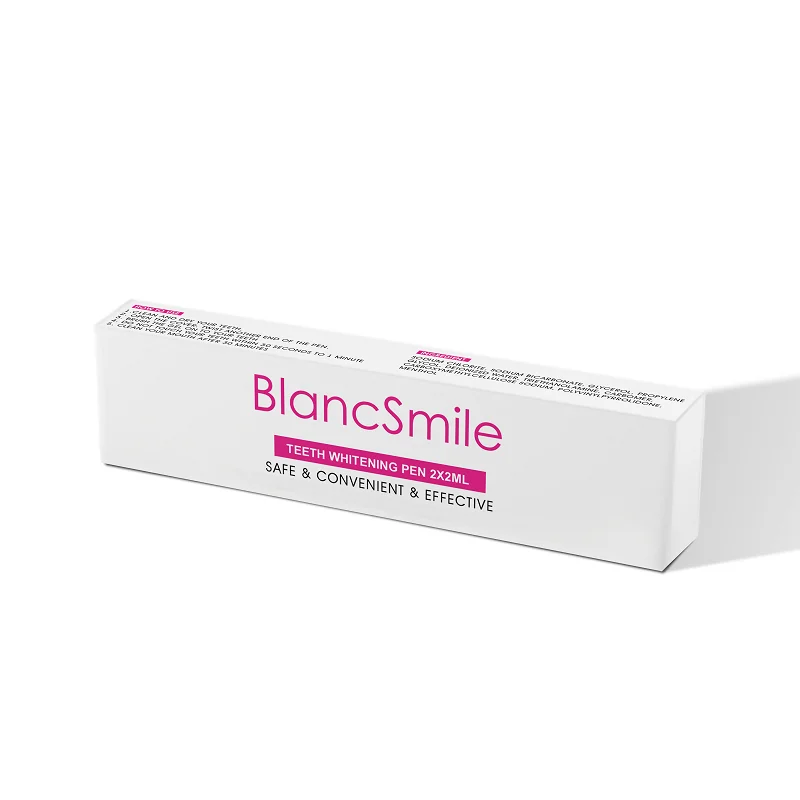 OEM Peroxide / Peroxide Free/ PAP Teeth Whitening Gel Pen 2ml x 2  Plastic case Tooth Gel Whitener