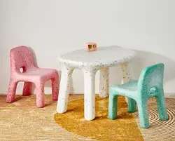 HANYEE 2024 Nordic Classic Modern Kids Children Pe Plastic Table For Living Room Kindergarten Garden Outdoor