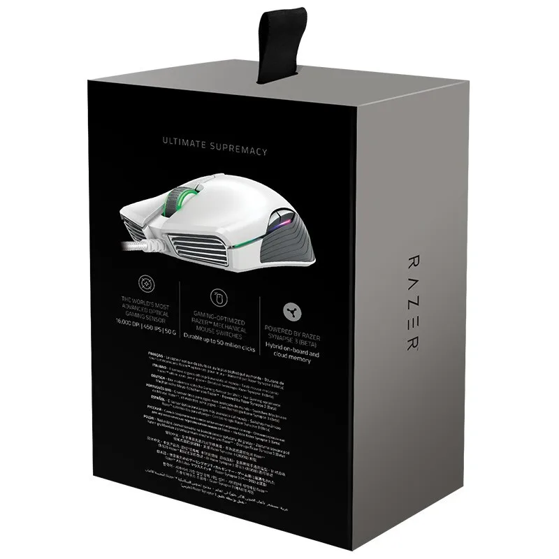 Factory Original Razer Lancehead Tournament Edition 16000DPI Double-handed RGB Backlight 9D Ergonomic Gaming Mouse