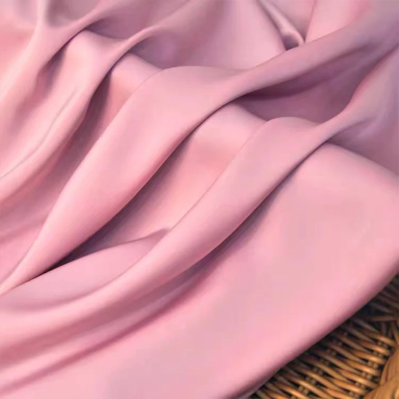 Natural 100% Real Mulberry Silk Fabric Custom Silk Stretch Satin Fabric