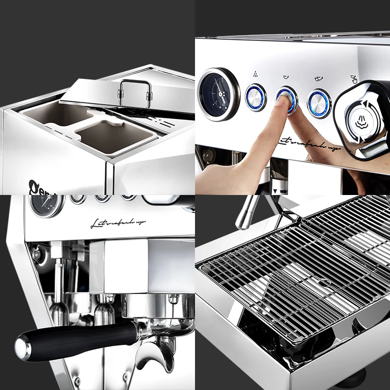 Gemilai CRM3128 custom spare parts boiler industrial commercial coffee maker cappuccino and espresso machine